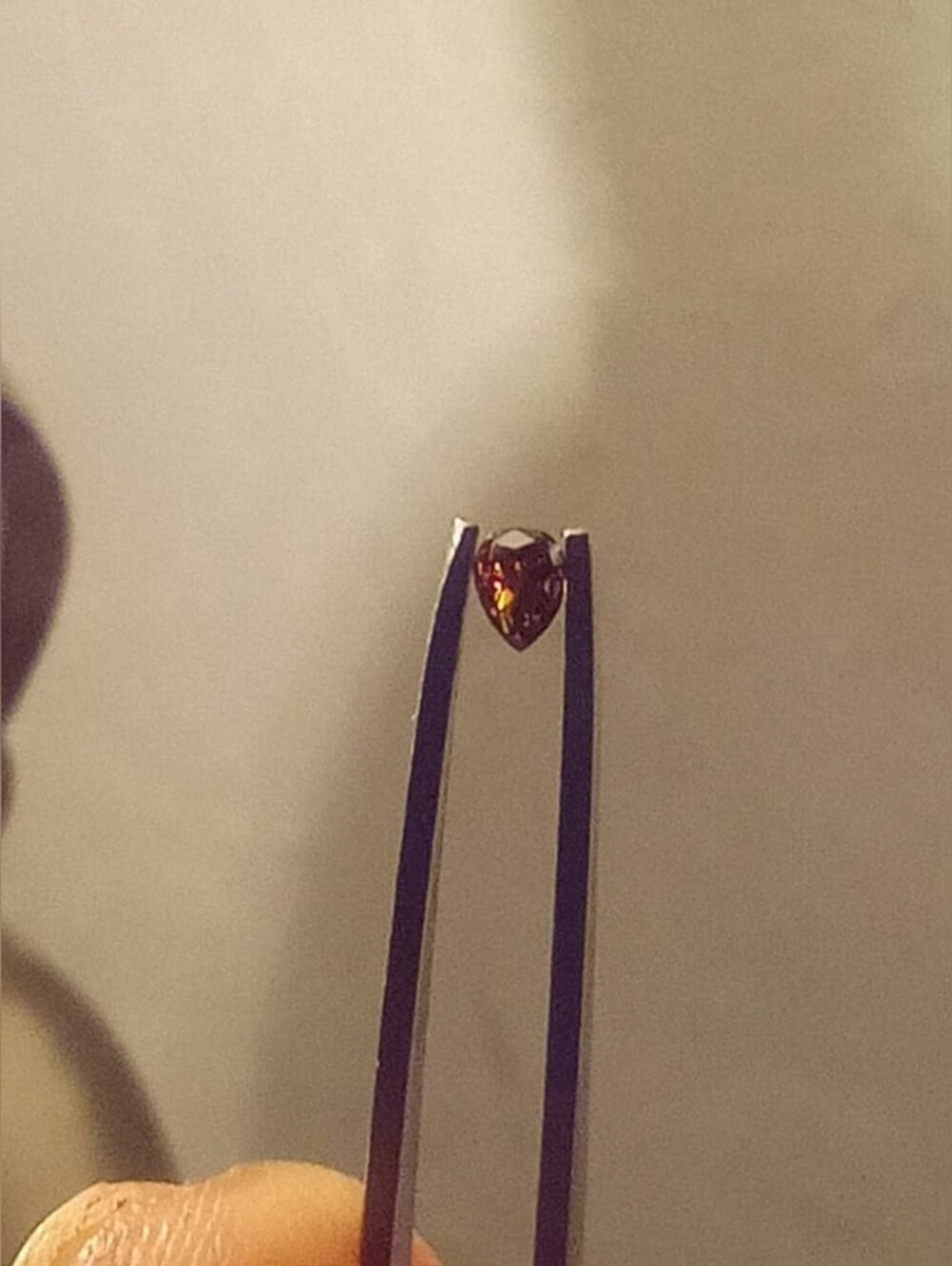 Certified Pear .17ct Vivid Golden Green Diamond
